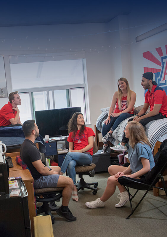 A panoramic view of the University of Arizona from the campus recreational center.